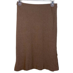 Vintage Y2K Parallel Brown & Pink Chevron Pencil Skirt